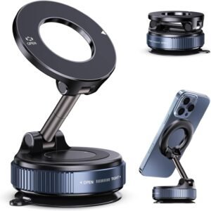 WALLVIEW TECH 2026 Upgraded Vacuum Magnetic Car Phone Holder